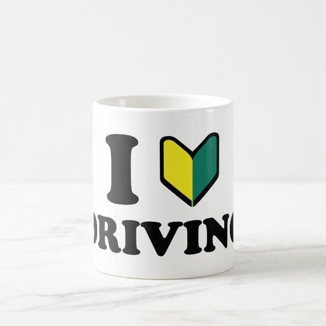 Mug Je conduis Wakaba [Cœur/Amour] (Centre)