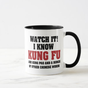 Mug Je connais le kung-fu et le Kung Pao - Arts martia