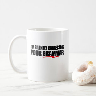 Mug Je corrige silencieusement votre grammaire