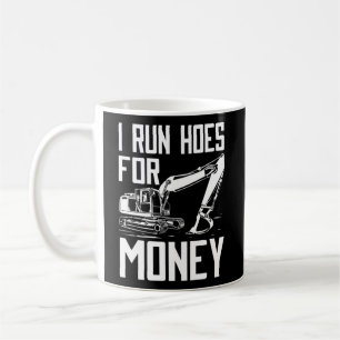 Mug Je Cours Des Trous Pour Excavateur De Construction