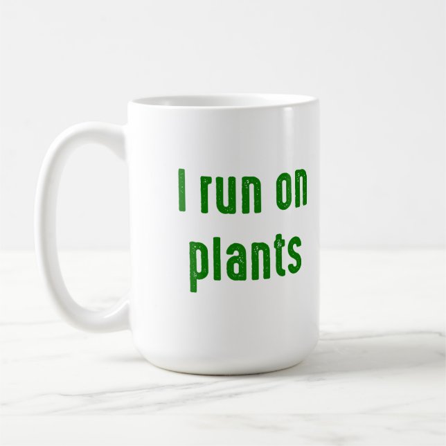 Mug Je cours en plante (Gauche)