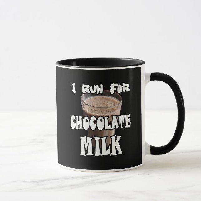 Mug Je cours pour le lait chocolaté Running (Droite)