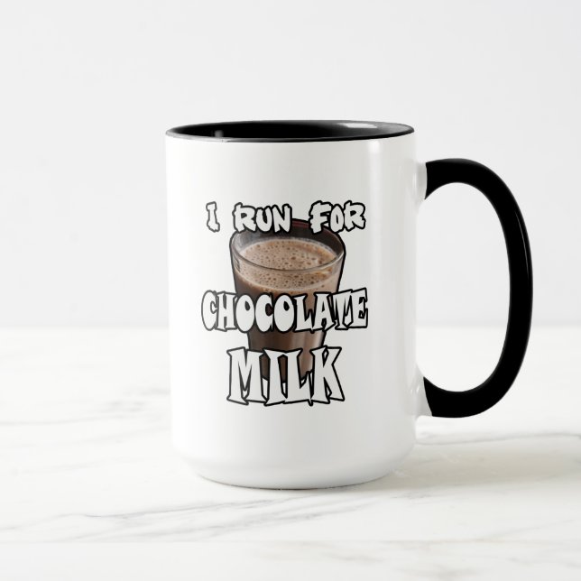 Mug Je cours pour le lait chocolaté Running (Droite)