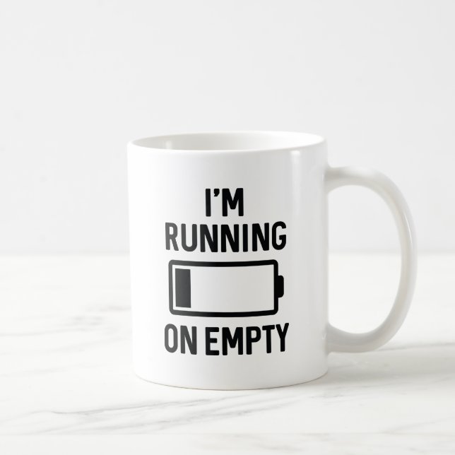 Mug Je cours sur vide (Droite)