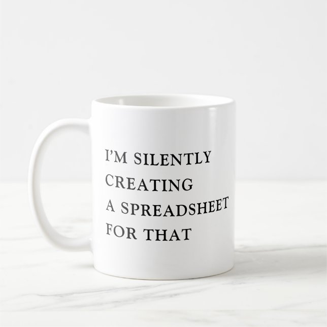 Mug Je Crée Silencieusement Un Tableau Pour Cela De Dr (Gauche)