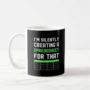 Mug Je crée silencieusement une feuille de calcul pour