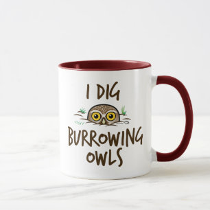 Mug Je creuse creuser des hiboux