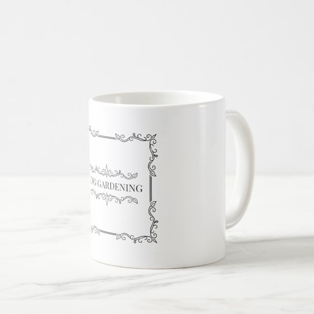 Mug Je creuse le jardinage (Devant droit)