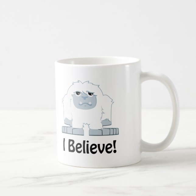 Mug Je Crois ! Cute Yeti (Droite)