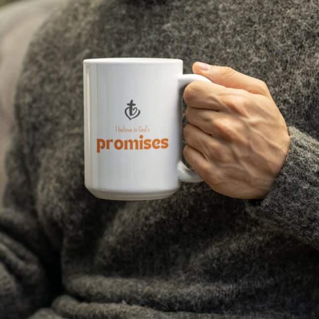 Mug Je crois dans les promesses de Dieu - Foi (Créateur téléchargé)
