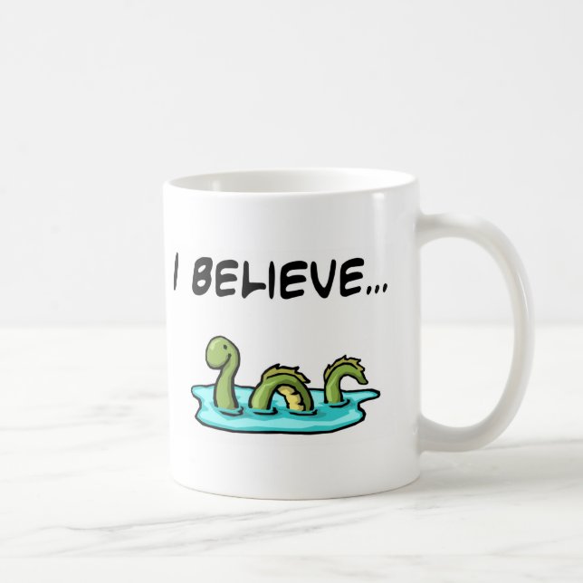 Mug Je crois en monstre de Loch Ness (Droite)