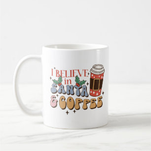Mug Je crois en Père Noël et le café Latte Noël