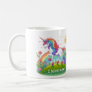Mug Je crois en toi licorne