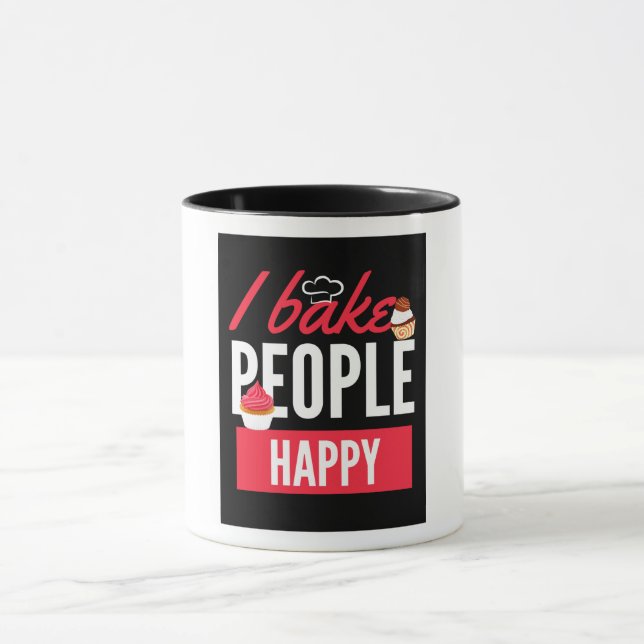 Mug Je Cuis Les Gens Heureux Pour Baker Pastry (Centre)