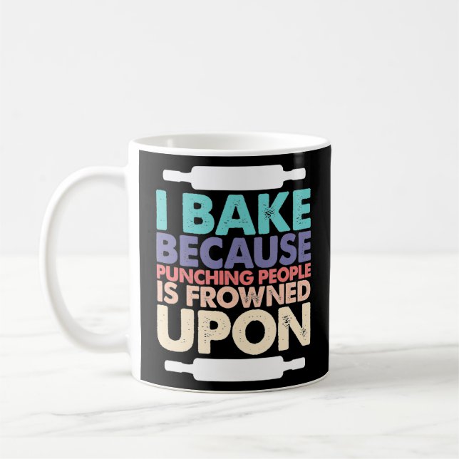 Mug Je Cuis Parce Que Puncher Les Gens Est Congelé Sur (Gauche)