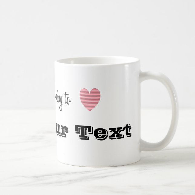 Mug Je déménage vers... Personnalisé (Droite)