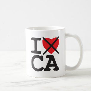 Mug Je déteste CA - la Californie