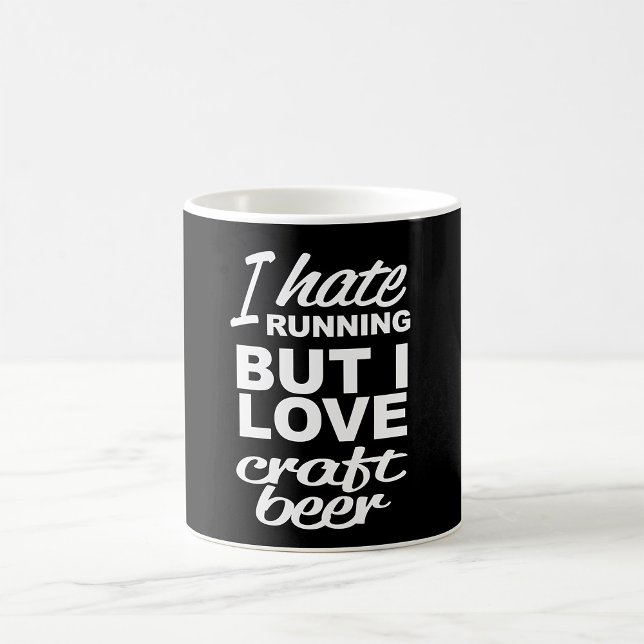 Mug Je Déteste Courir Mais J'Aime La Bière Artisanale (Créateur téléchargé)