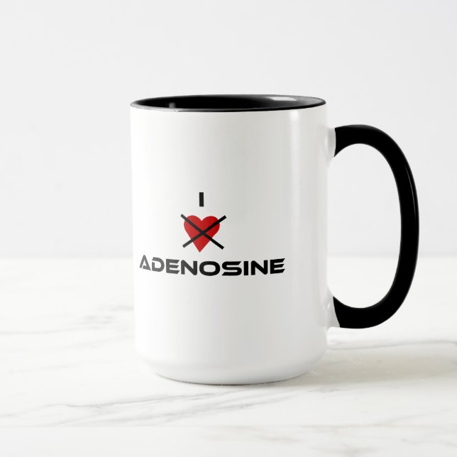 Mug Je déteste l'adénosine - attaquez pour les amants (Droite)