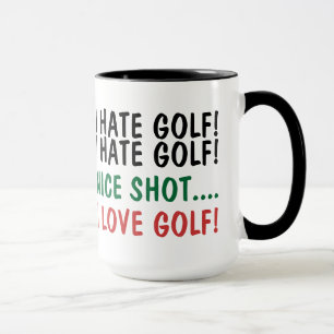 Mug Je Déteste Le Golf ! J'Aime Le Golf ! Humour