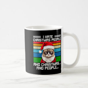Mug Je déteste les chapeaux de fêtes de Noël adultes u