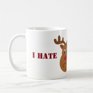 Mug Je déteste les rennes de Noël