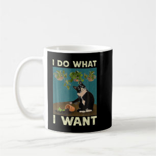 Mug Je Fais Ce Que Je Veux Tuxedo Cat Gardening Funny 