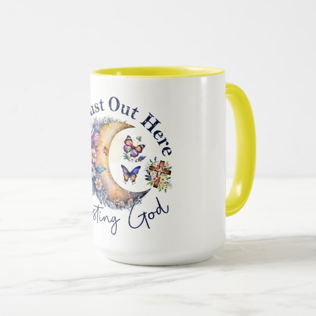 Mug Je fais confiance à Dieu. (Devant droit)