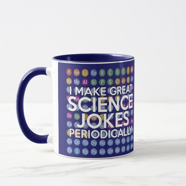 MUG JE FAIS DE GRANDES BLAGUES SCIENTIFIQUES PÉRIODIQU (Gauche)