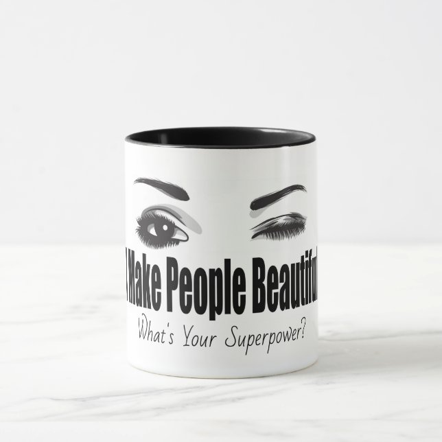 Mug Je fais des gens beaux Qu'est-ce que votre superpu (Centre)