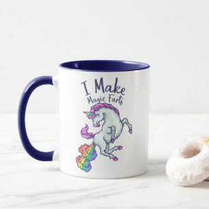 Mug Je Fais des Pets Magiques Licorne Arc-en-Ciel