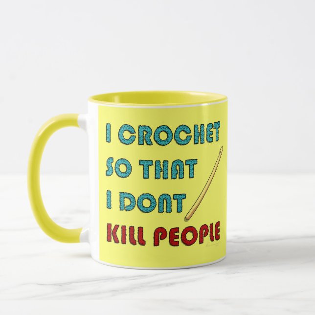 Mug Je fais du crochet, (Gauche)