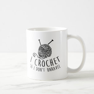 Mug Je fais du crochet ainsi je ne me démêle pas