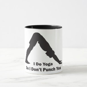 Mug Je fais du yoga pour ne pas vous frapper - Image m