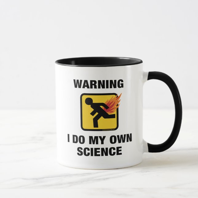 Mug Je fais ma propre science - Humour de pet enflammé (Droite)
