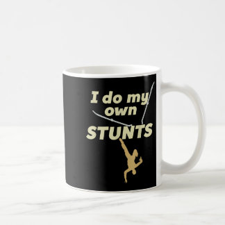 Mug Je fais mes propres cascades - Ski _ Drôle - Accid