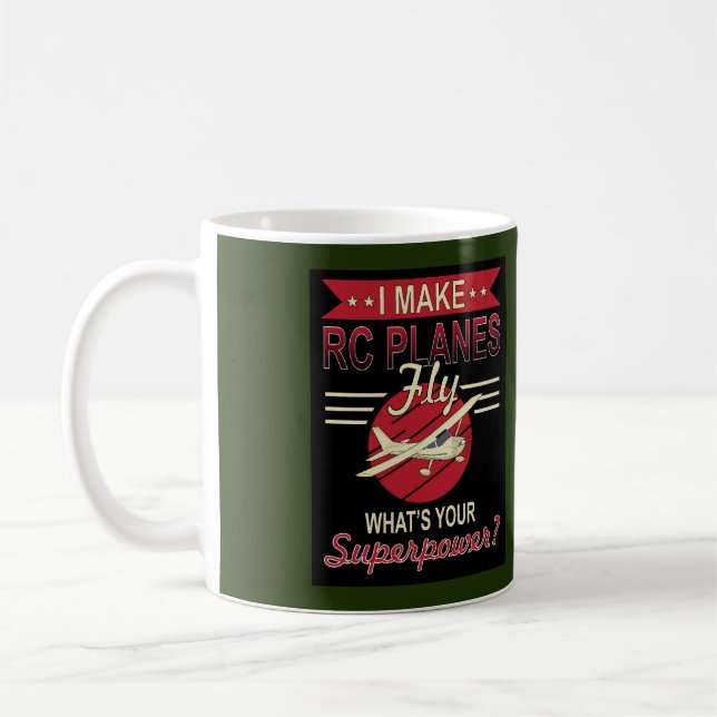 Mug Je fais voler des avions RC - Quelle est votre sup (Gauche)