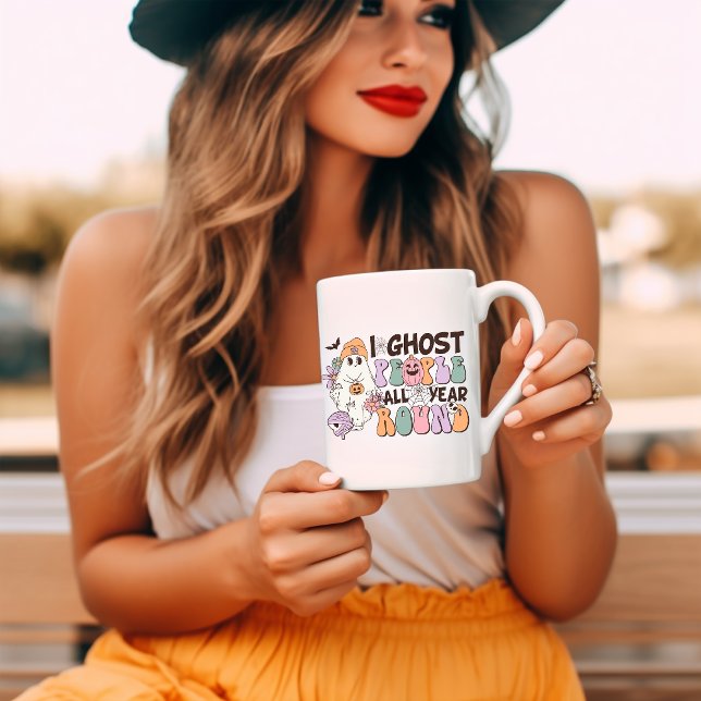 Mug Je fantôme les gens toute l'année super Halloween (Créateur téléchargé)