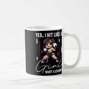Mug Je frappe comme une fille, je veux une leçon de ki