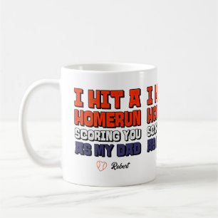 Mug Je frappe un circuit Baseball personnalisé pour la