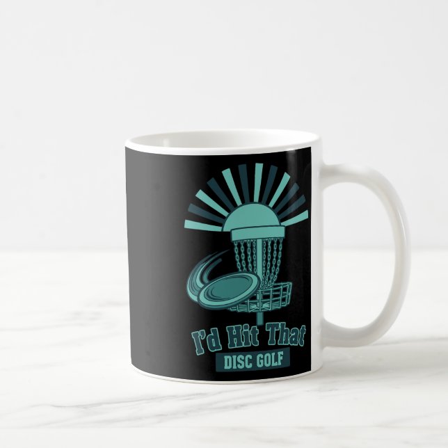Mug Je frapperais ce disque Scène de disc golf drôle  (Droite)