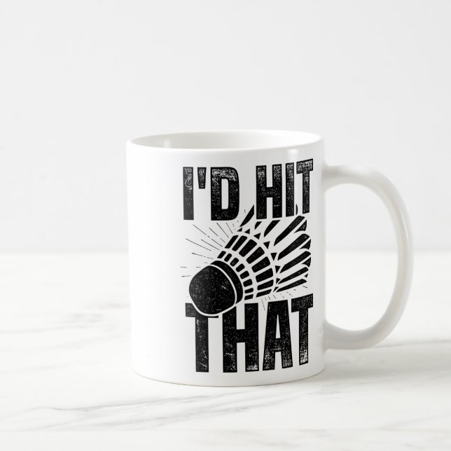 Mug Je frapperais ce Volant de badminton Badminton Pla (Droite)