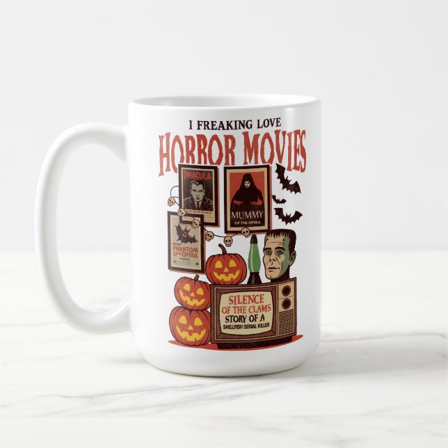 Mug Je Freaking Love Horror Movies (Gauche)