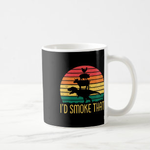 Mug Je fumerais ce barbecue de viande de dinosaure