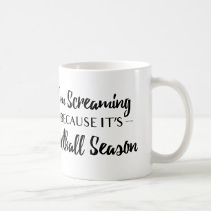 Mug Je hurle parce que c'est la saison du football