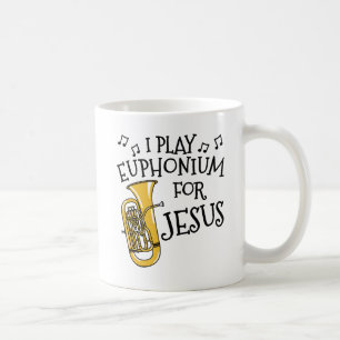 Mug Je Joue À Euphonium Pour Jésus, Musicien En Laiton