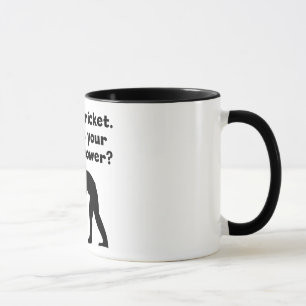 Mug Je joue le super pouvoir de cricket
