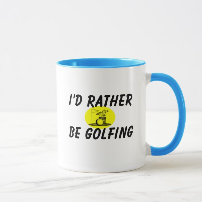 Mug Je jouerais au golf plutôt (Droite)