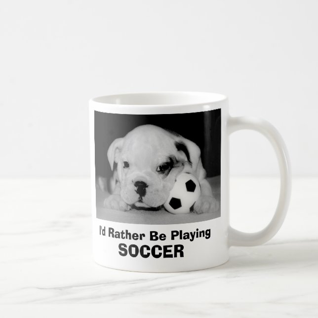 Mug Je jouerais plutôt le chiot anglais de bouledogue (Droite)