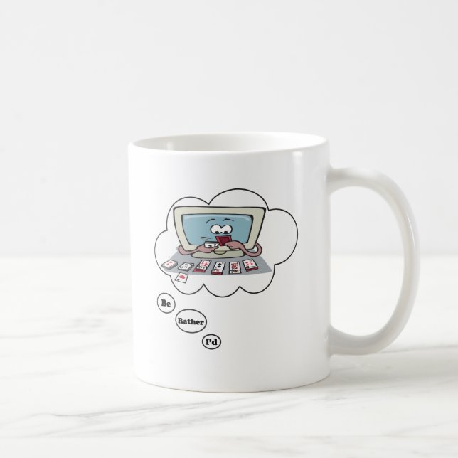 Mug Je jouerais plutôt le solitaire (Droite)